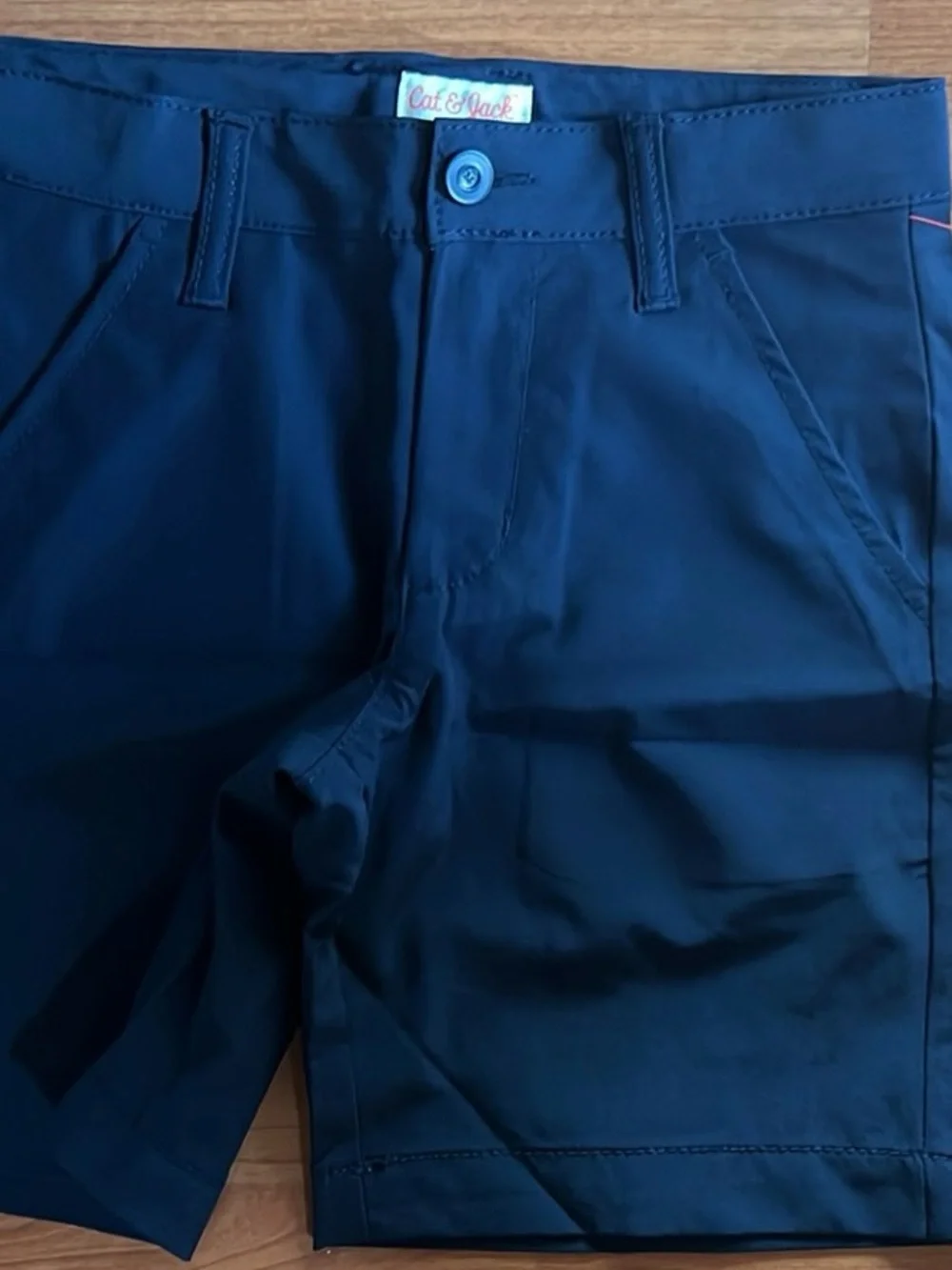 Cat & Jack Navy Flat-Front Men’s Shorts